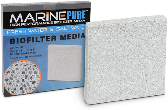 marine pure plate ceramic biofilter media with box at algaebarn