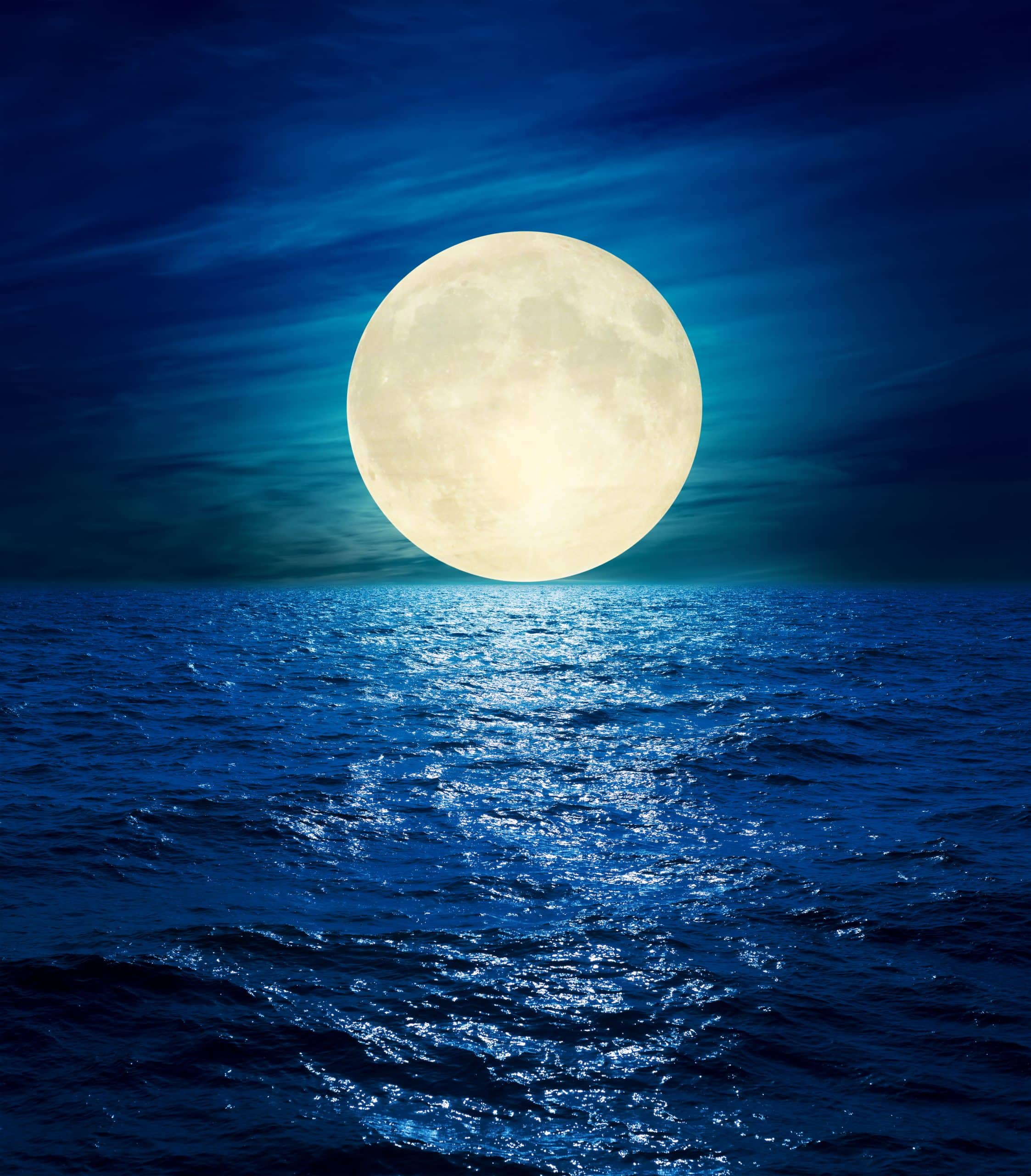 The moon over the Ocean