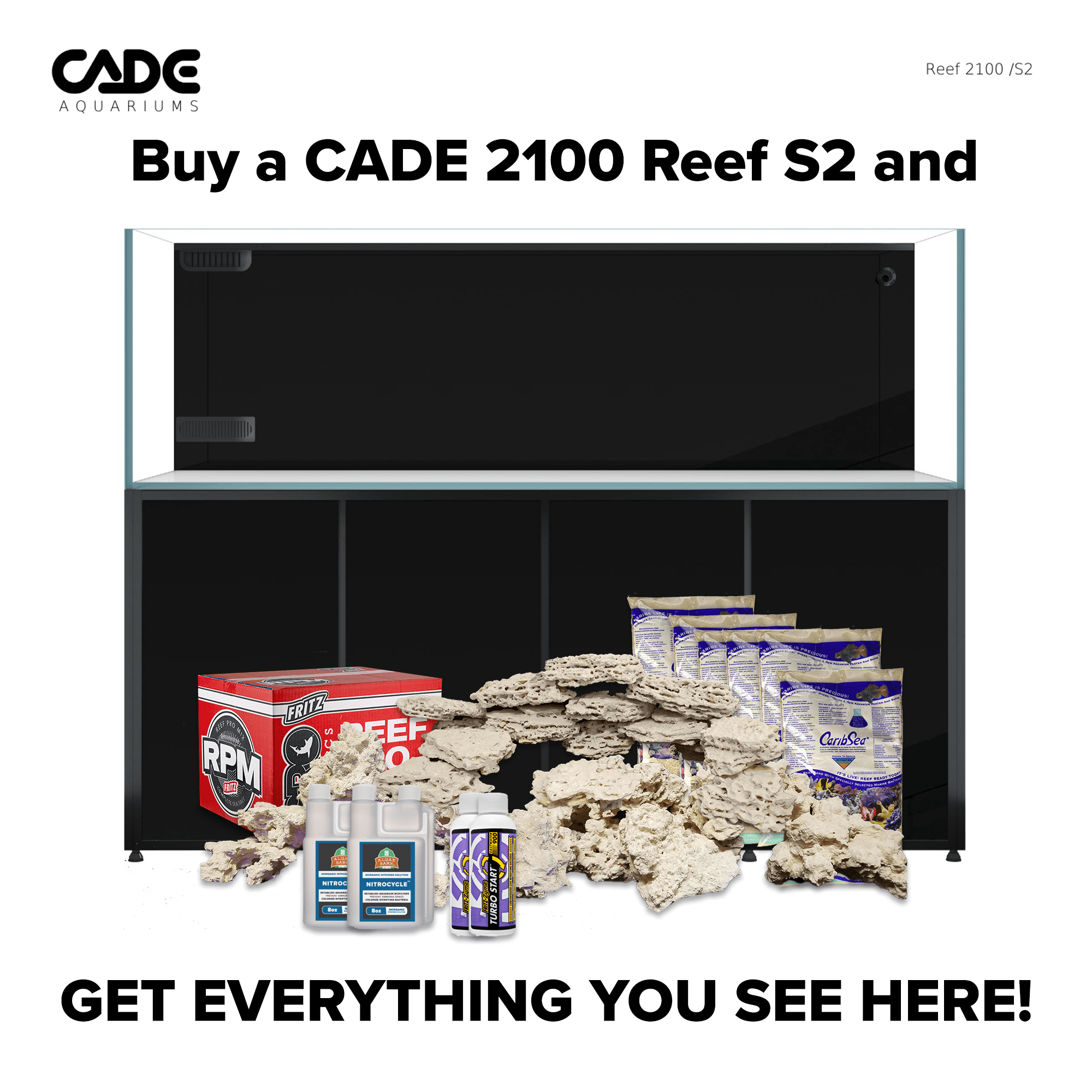 CADE REEF 2100 S2 Marine Aquariums